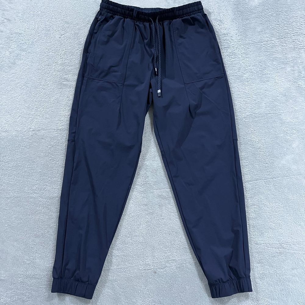 Fabletics Pants Men's M Blue Joggers Performance Stretch Gym Athleisure